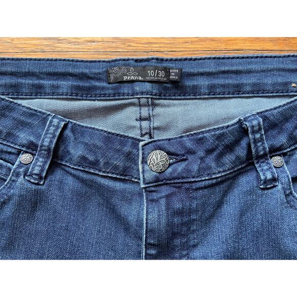 PRANA Mid-Rise Straight Leg Jeans sz 10/30R - Picture 2 of 11